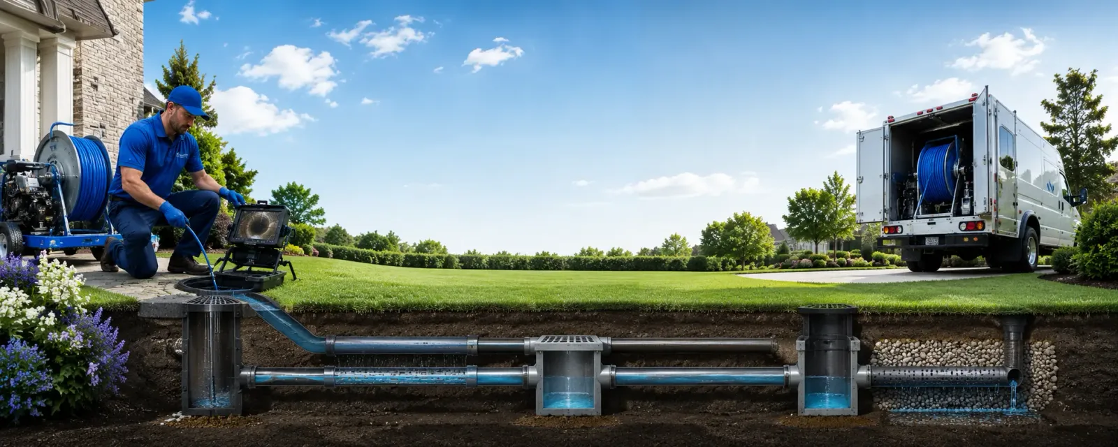 Outdoor drain cleaning information for Camden, NC